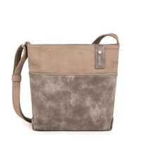 Zwei Jana J10 Handtasche Damentasche UmhäNgetasche Freizeittasche Taupe