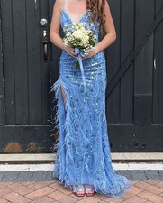 Stunning Size 2 Blue Formal pageant gown