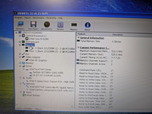FAST WINDOWS XP PRO LENOVO THINKPAD T410/i5-520M@2.40GHZ/4GB RAM/128GB SSD/DVD - Picture 16 of 18