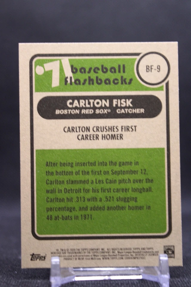 Carlton Crushes First Career Homer #BF-9 2020 Heritage Baseball Flashbacks '71 - Image 2 of 2