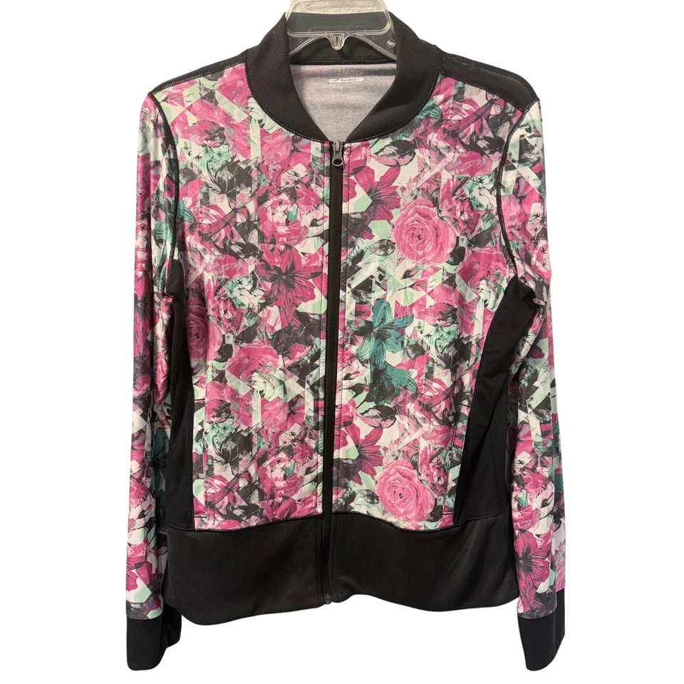 BCG Womens Floral Tru-Wick Jacket Sz L Polyester/Spandex women jacket - Image 3 of 4