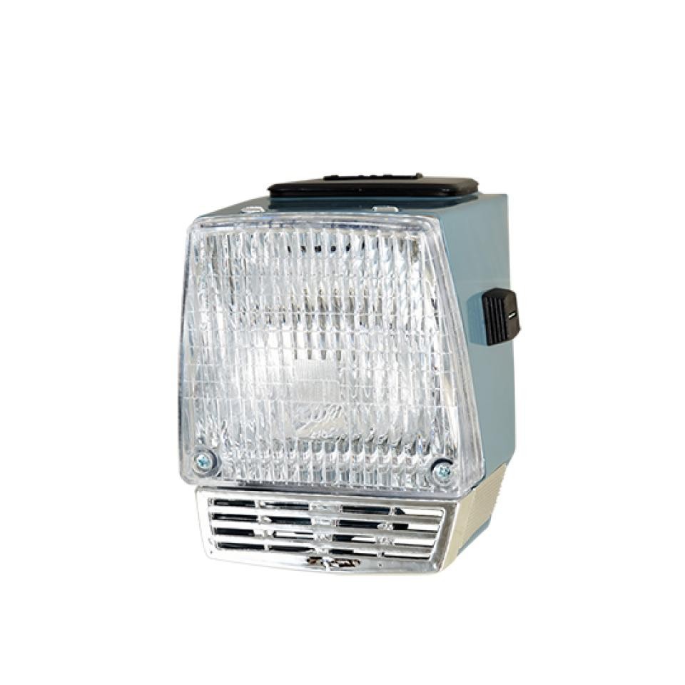 Optique avant MBK 50 phare trapezoïdal bleu eclairage optimal route