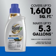 Roundup Dual Action Weed Grass Killer Plus Concentrate - 32 oz