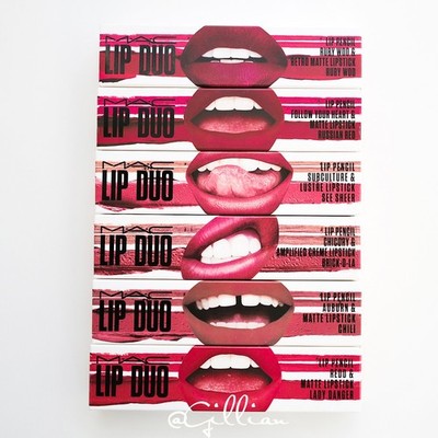 MAC 2PCs Lip Pencil & Lipstick ~ Full Size Lip Duo ~ NEW ~ Choose Your Color ~