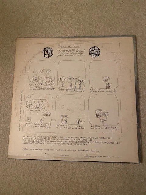 the rolling stones BETWEEN THE BUTTONS LP 1st US Press 1967 blue/silver label EX - Image 2 of 4