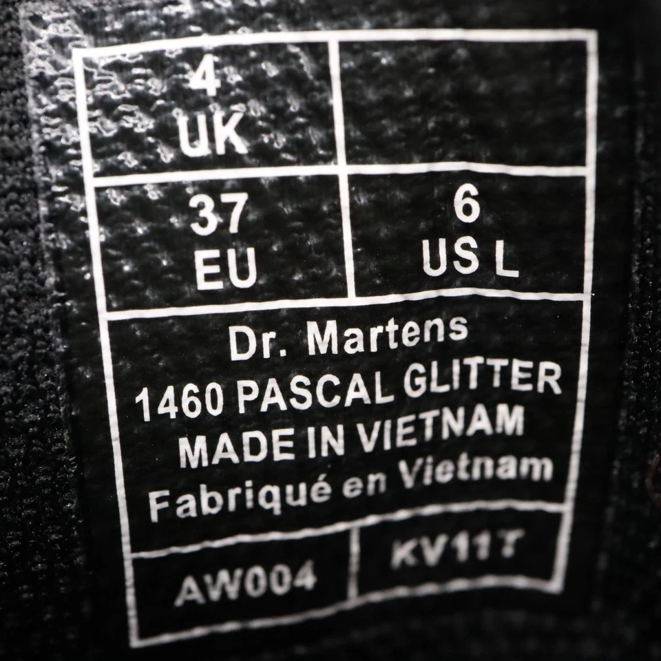 Dr. Martens 1460 Паскаль блестящий ботинки розовый ленты шнурки 8 глаз женщин Sz US6 EU37 - Изображение 2 из 4