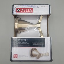 Delta Stryke Double Robe Hook Champagne Bronze Finish Bathware 77638-CZ