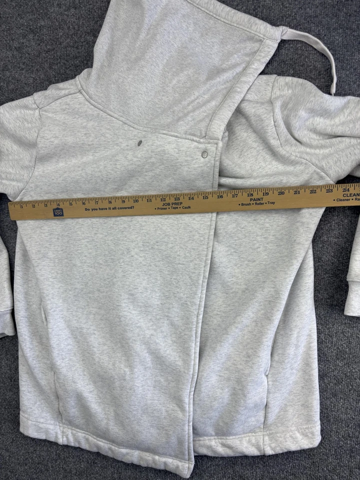 Sudadera Zella Mujer XL Gris Cárdigan con Capucha Bolsillos Frontales a Presión Manga Larga Foto 2 de 4