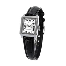 CASIO Classic LTP-V007L-7B1DF Tank Analog Silver Dial Black Leather R80111117