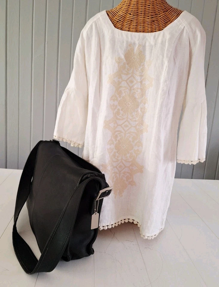 Vintage Coach 5206 Messenger Laptop Bag USA Black Leather Cowhide 90s 17"  READ - Image 2 of 4