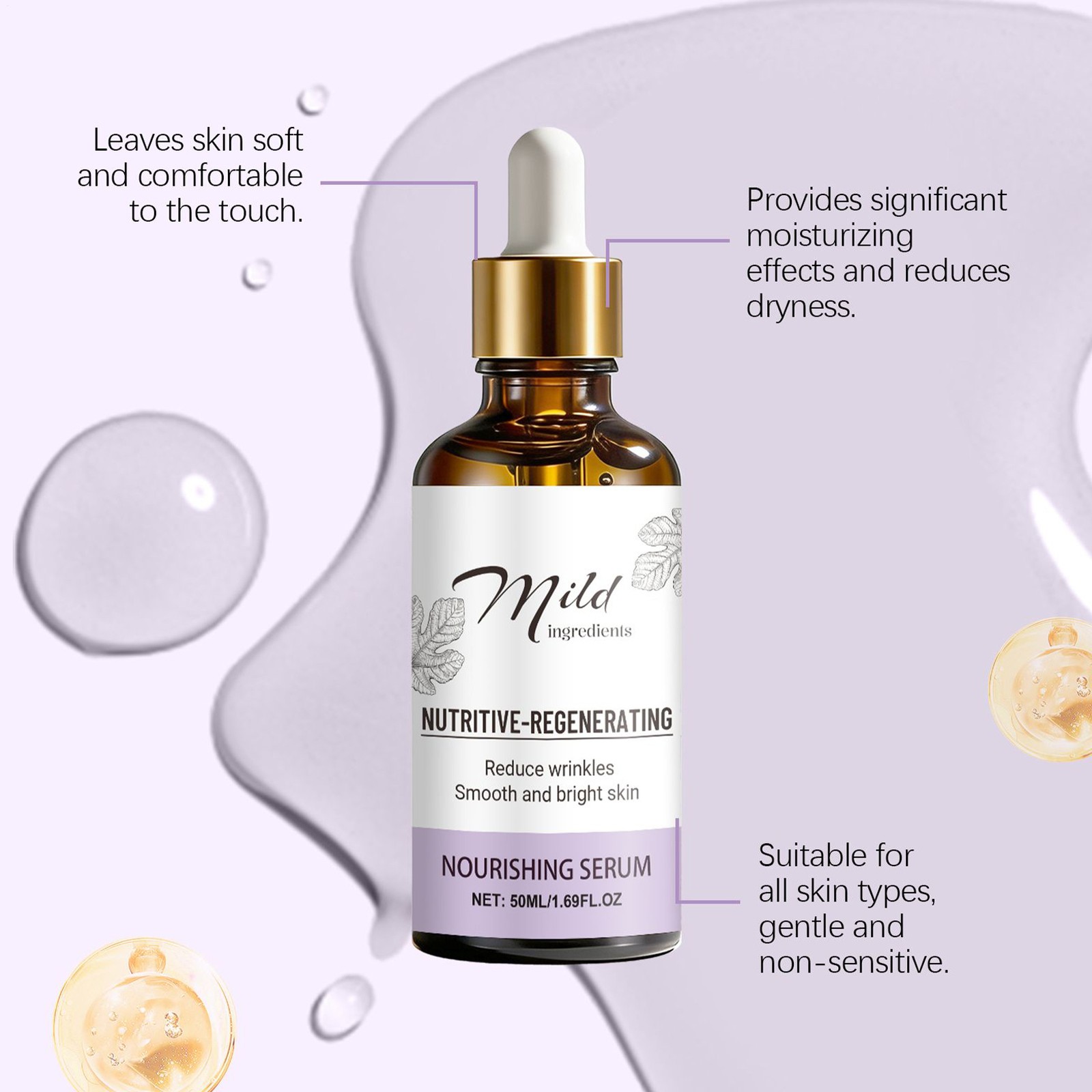 Nourishing-Regenerating Face Serum 60g Moisturizing Face Care Liquid
