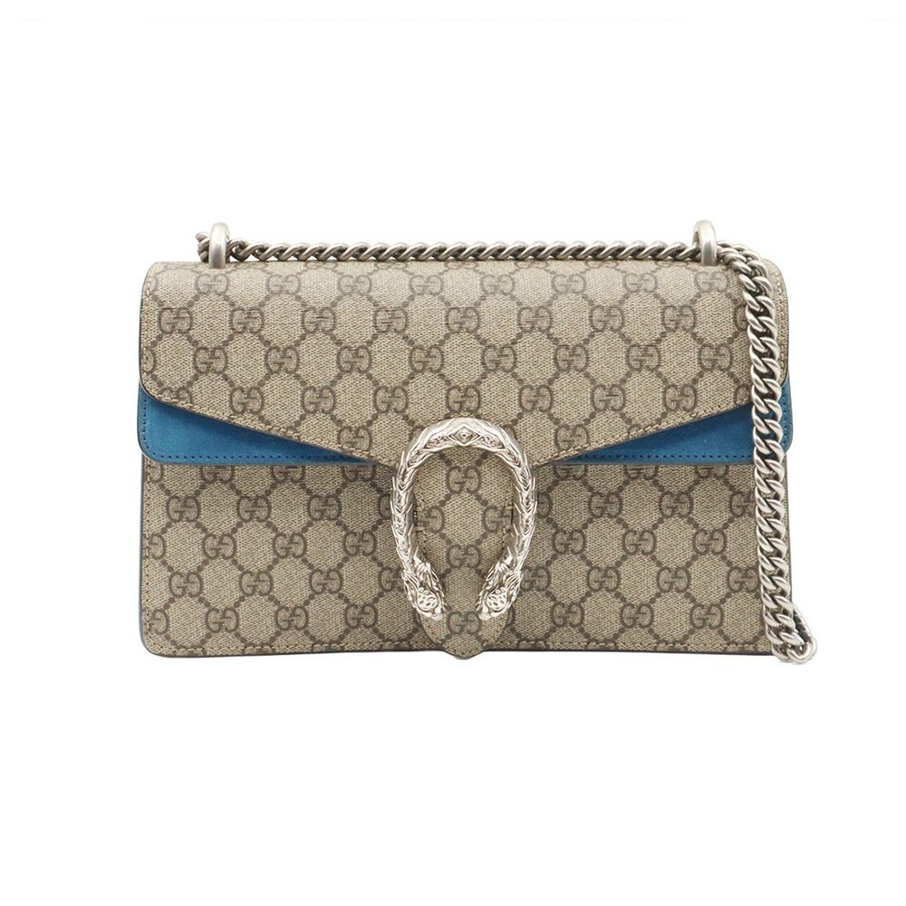 Gucci Dionysus Small Chain Shoulder Bag in GG Supreme Canvas