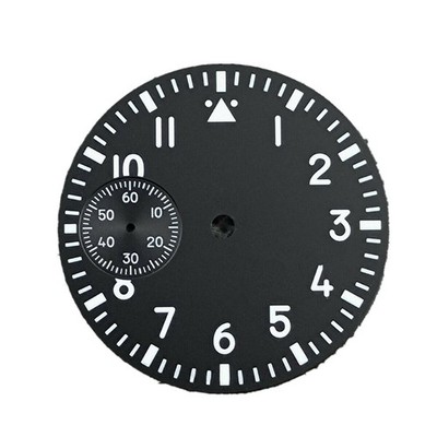 Black/White Green Luminous Watch Dial For Seagull ETA 6497 ST3600 Movement D
