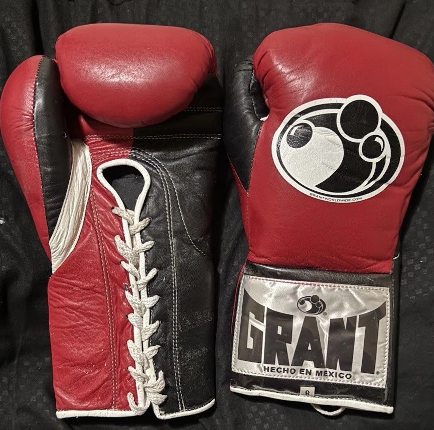 8oz Gloves Grant Pro Fight Gloves Primo Fight Wear Pro Lace Up