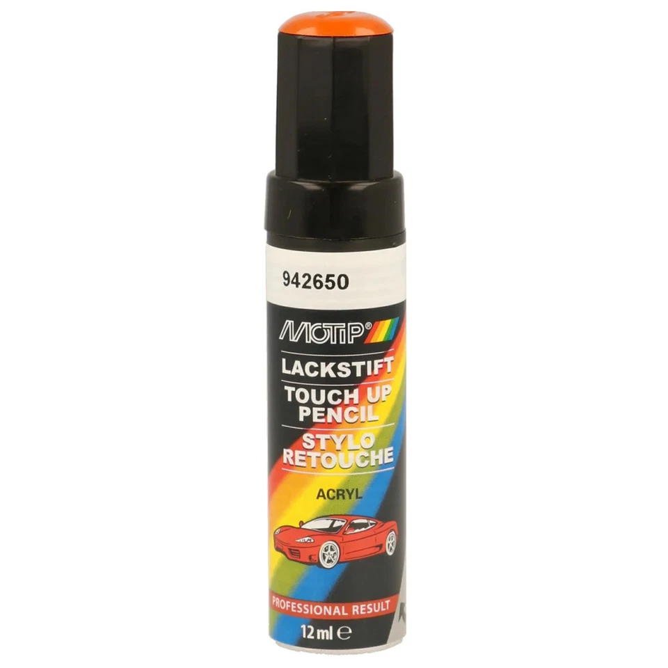 PINCEAU RETOUCHE KOMPAKT 942650 ORANGE BRILLANT 12ML MOTIP - Photo 1/1