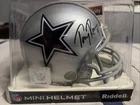 Tony Romo Dallas Cowboys Autographed NFL Football Riddell Mini Helmet VA COA