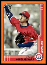 2021 Topps Big League Orange Kohei Arihara RC Texas Rangers #183 10696