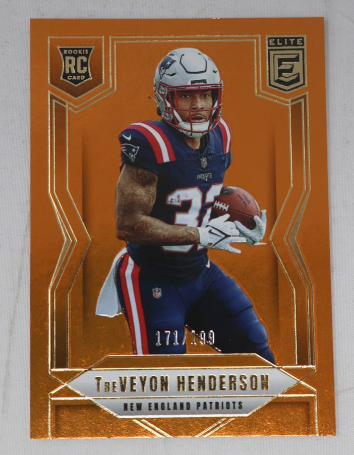 TreVEYON HENDERSON 2025 ELITE RC ORANGE PARALLEL /199 Rookie #152