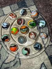 Vintage Pre-War Machine Made Marble Lot of 15   Rare Akro, Peltier, Vitro Swirls