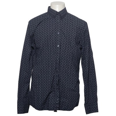 Fohn, Hemd, Größe: L, Blau, Baumwolle, Paisley, Herren #8SV