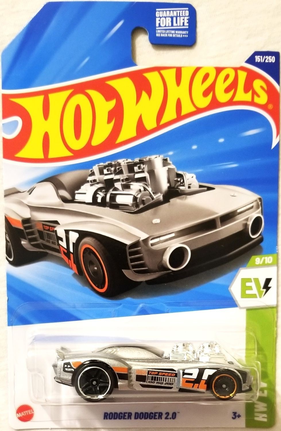 Hot Wheels - 2025 HW EV 9/10 Rodger Dodger 2.0 151/250 (BBJBB65)