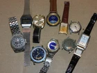 Lot of 10 Vintage Watches Timex Gruen 710 RSS Wyler Pulsar AS IS Parts Repair