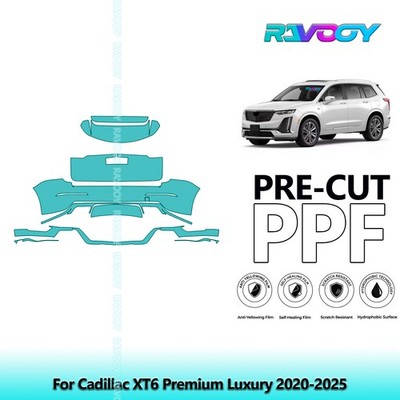 PreCut Paint Protection PPF Kit For Cadillac XT6 Premium Luxury 2020-2026 8.5mil