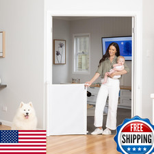 Perma Child Safety Indoor Outdoor Ultimate Retractable Baby Gate 38.6 Tall