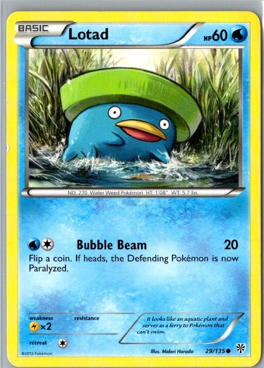 Lotad Common Plasma Storm 29/135 LP