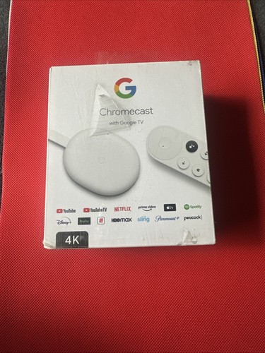 Google Chromecast with Google TV 4K UHD Media Streamer - Snow