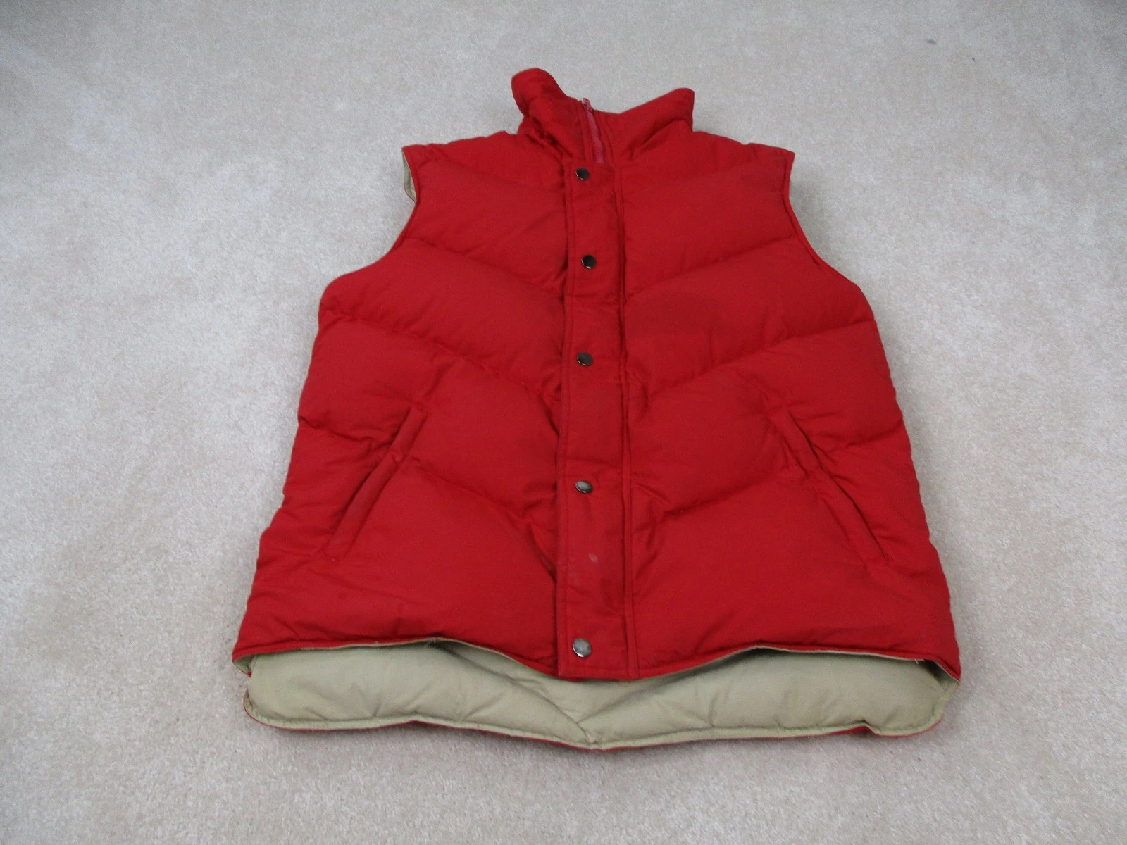 VINTAGE Excalibur Jacket Mens Large Vest Puffer Goose Down Outdoors Zip Adult*