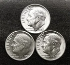 1955 P-D-S 10c SILVER Roosevelt Dime  Gem BU Year Set.  (R156)