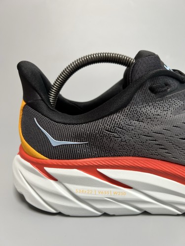 US10.5 EE Hoka One One Clifton 8 Wide Men's Running Shoes Gym 1121374-ACTL - Picture 6 of 20
