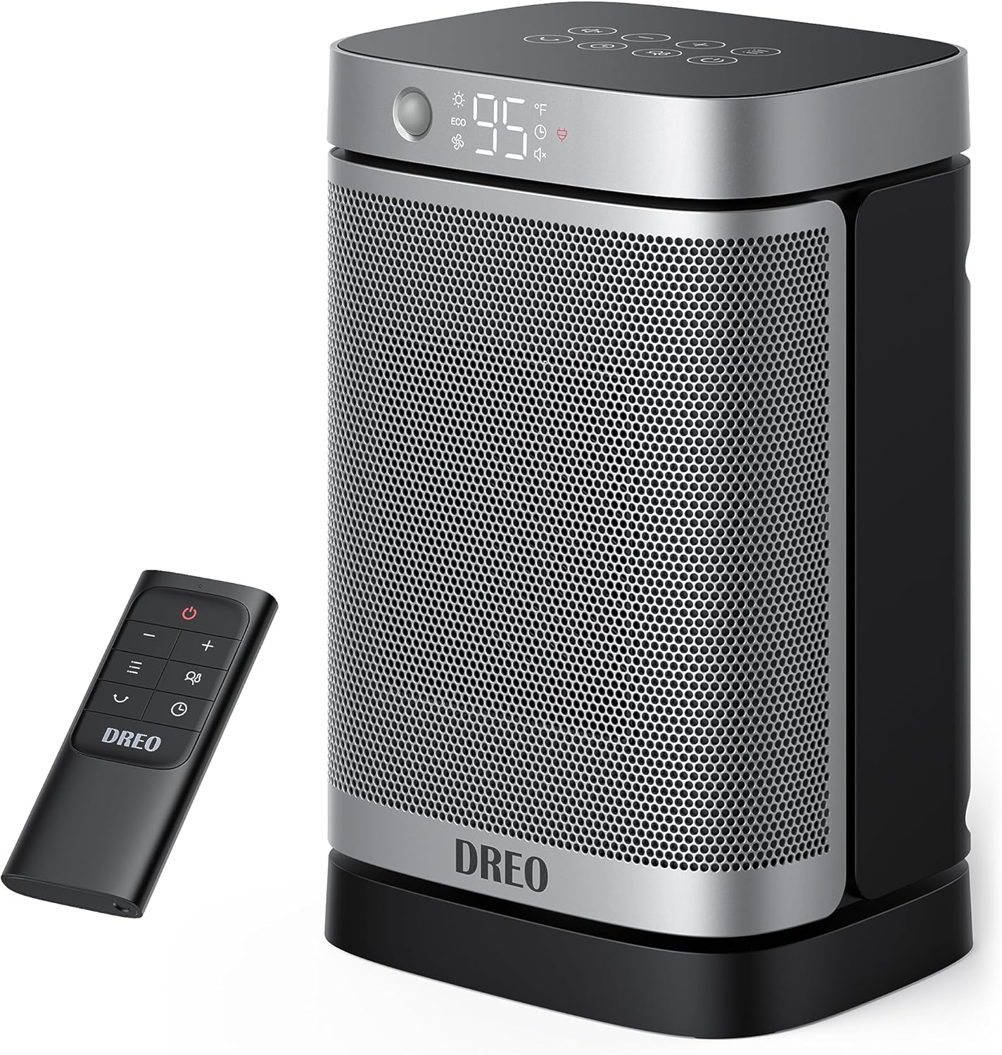 Space Heater with Motion Sensor, 2022 Upgraded 1500W Electric Heater with 70° Os-image