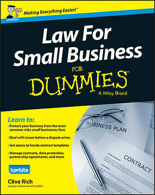Law for Small Business For Dummies by Clive Rich Paperback NEW - Image 2
