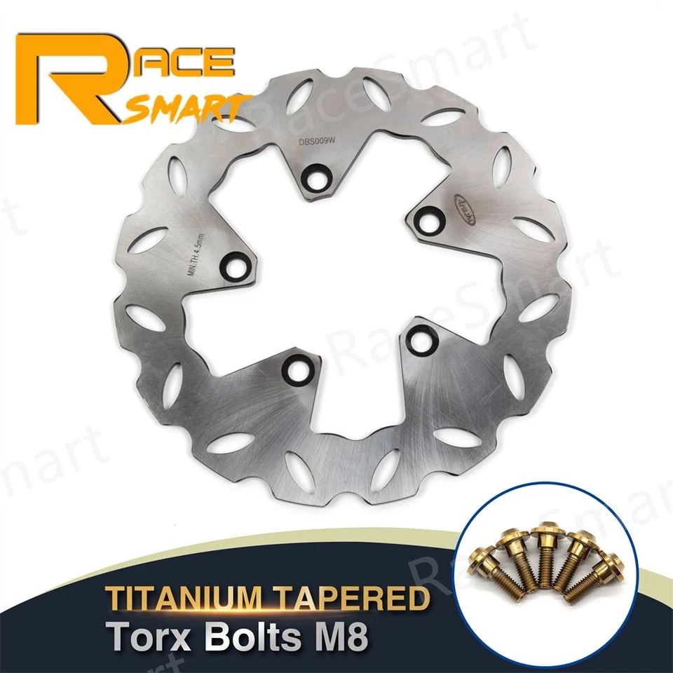 Rotores de disco de freno delanteros traseros + pernos para Suzuki GSF600 GSF600S Bandit 2000-2004 Foto 4 de 4