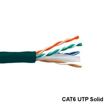 Kentek Green 1000ft Cat6 UTP Solid Ethernet Bulk Cable 23AWG 550MHz Gigabit