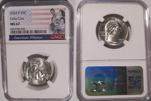 2024 P Celia Cruz 25c NGC MS 67 American Women Quarter