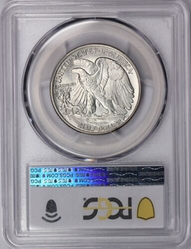 1943 Gemma FDC Walking Liberty mezzo dollaro - PCGS MS65+ - Lucente, bello per grado! - Foto 4 di 4