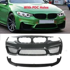Front Bumper Cover W/Lip Fit M4 Style For BMW 4Series F32 F33 F36 2014-2020