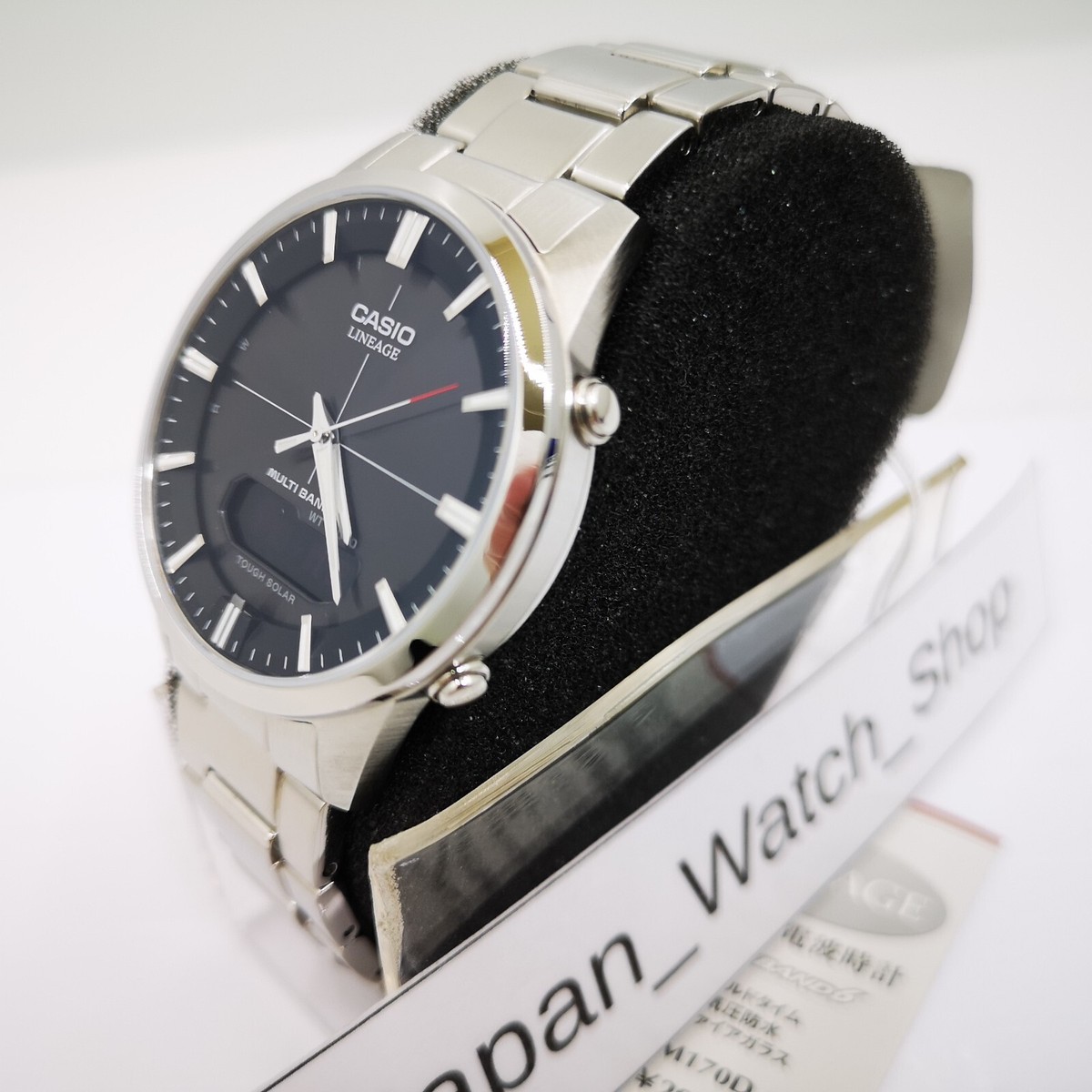 CASIO LINEAGE LCW-M170D-1AJF Black Silver Atomic Radio Men's