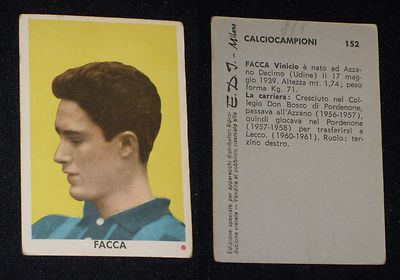 ***CALCIOCAMPIONI E.D.I. (EDI) 1961/62*** KNIFE (LECCO) N.152
