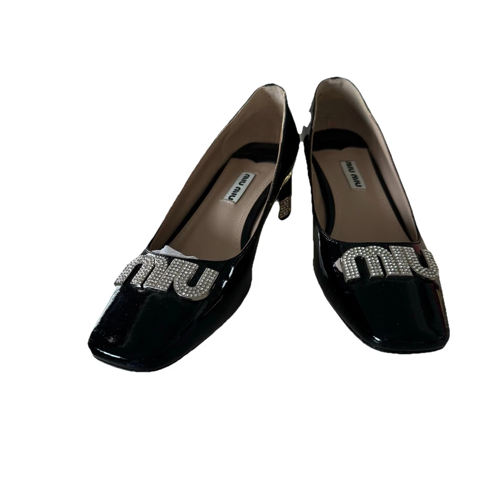 Authentic Miu Miu Patent Leather Women Shoes Sz 36 - Image 2 of 4