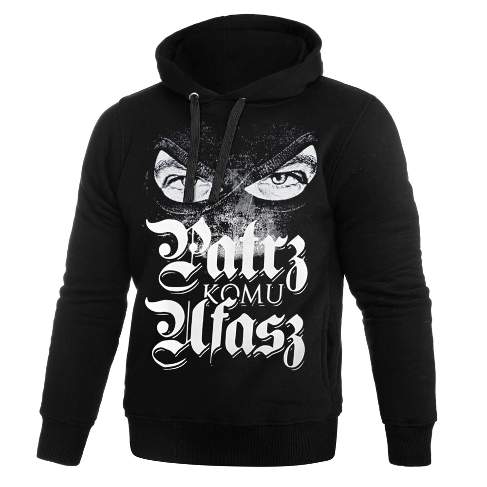 Sweatshirt Hoodie Hooded Men Bluza Black Hooligans Ultras EA Patrz