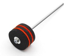 Black Felt Bass Drum Beater Stainless Steel Shaft Kick Pedal Percussion