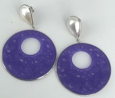 Orecchini pendenti a goccia placcati in argento con zirconi
