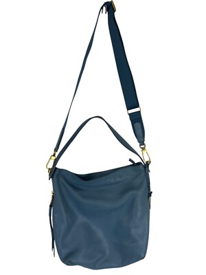 Basic Vintage Fossil Shoulder Bag Womens Blue Crossbody Key Accent Y2K 90s