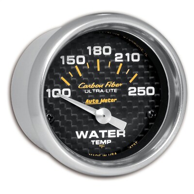 AutoMeter 4737 Digitaler Wasser Temperaturanzeiger Mit Kohlefaser