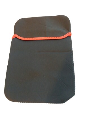 i Pad Kindle Nook Neoprene Case cover holder protector Black red trim US Seller