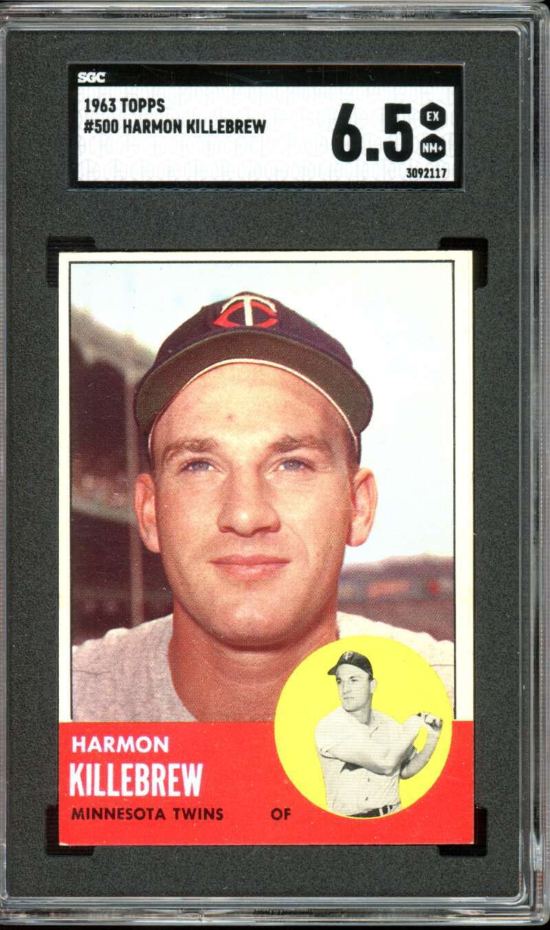 1963 Topps High #500 Harmon Killebrew SP Twins HOF SGC 6.5 EX-NM+